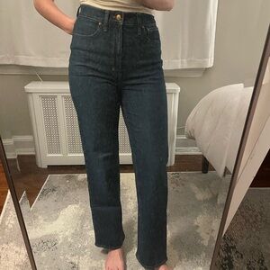 Madewell Dark Blue High Rise Women's Jeans